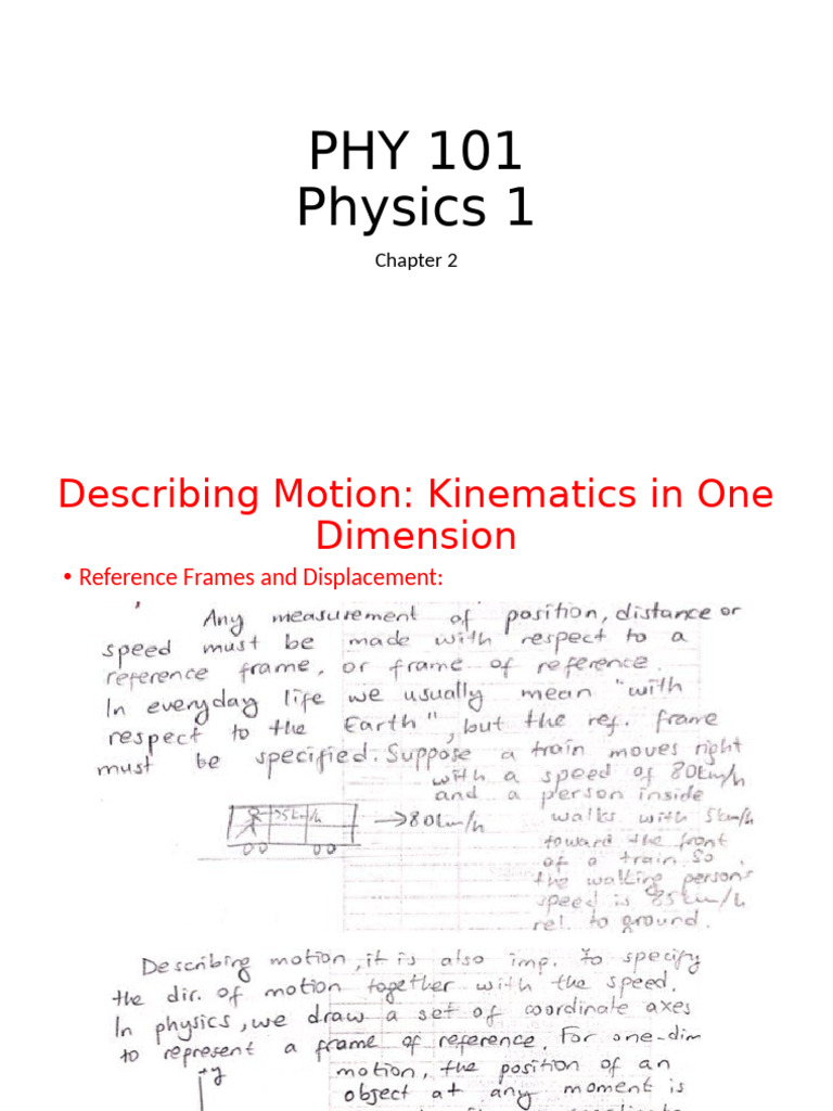 Phy101-Ch - 2 3 | PDF