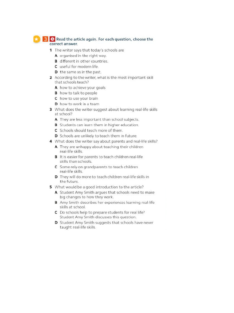 Pearson b1 Test 1 Answers | PDF
