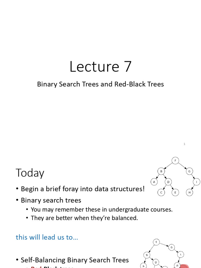 Binary Search Trees & Red-Black Trees | PDF | Algorithms And Data ...