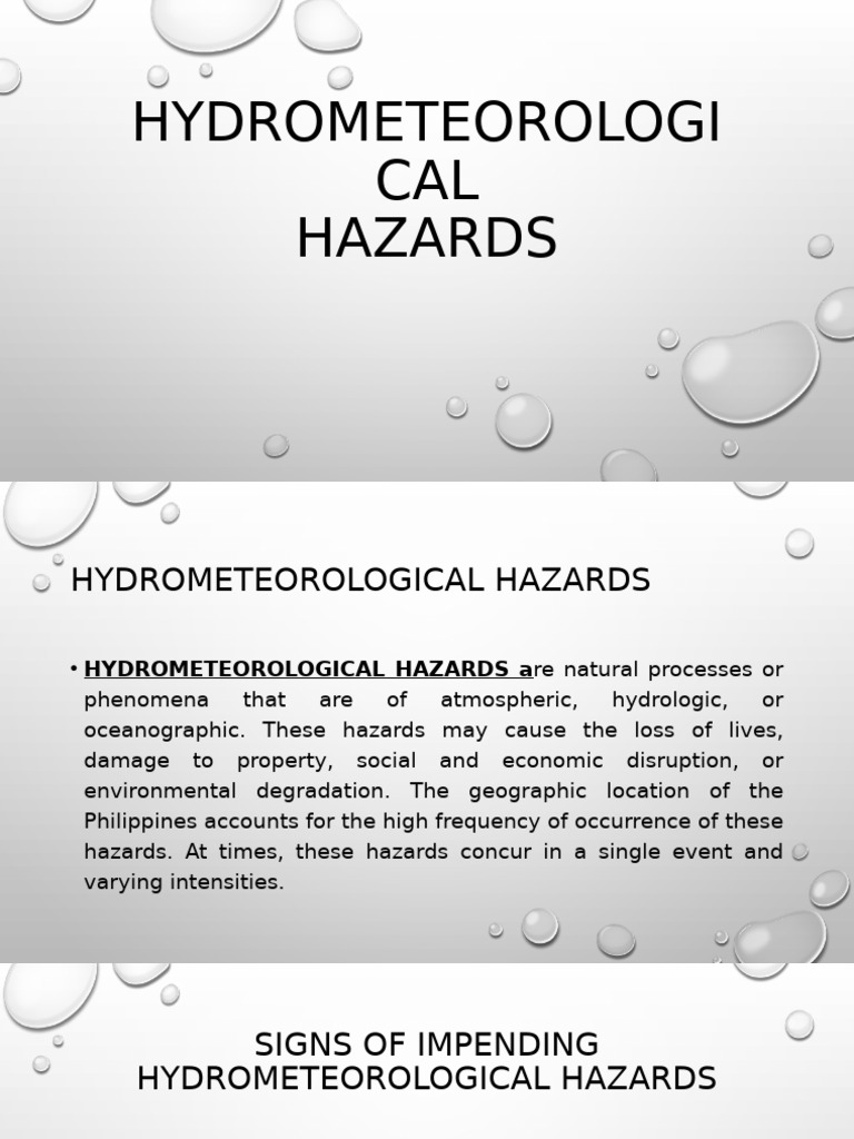 Understanding Hydrometeorological Hazards | PDF | Tropical Cyclones | Flood