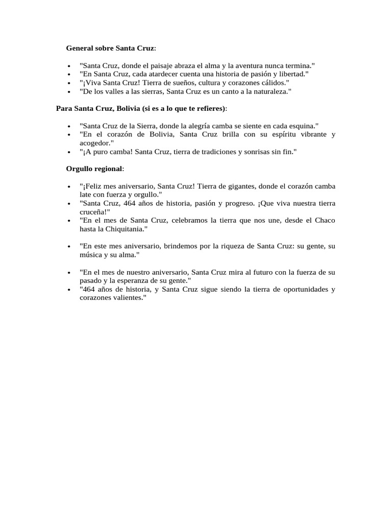 Santa Cruz: Tierra de historia y cultura | PDF