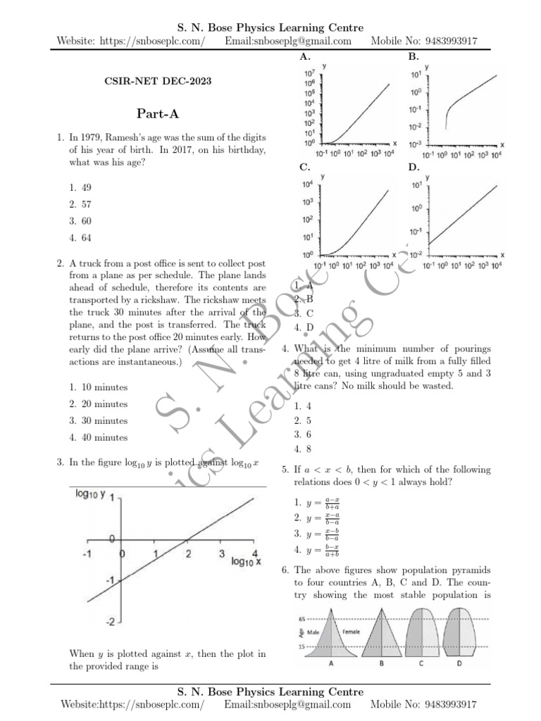 CSIR NET Physical Science December 2023 Question Paper With Answer Key ...