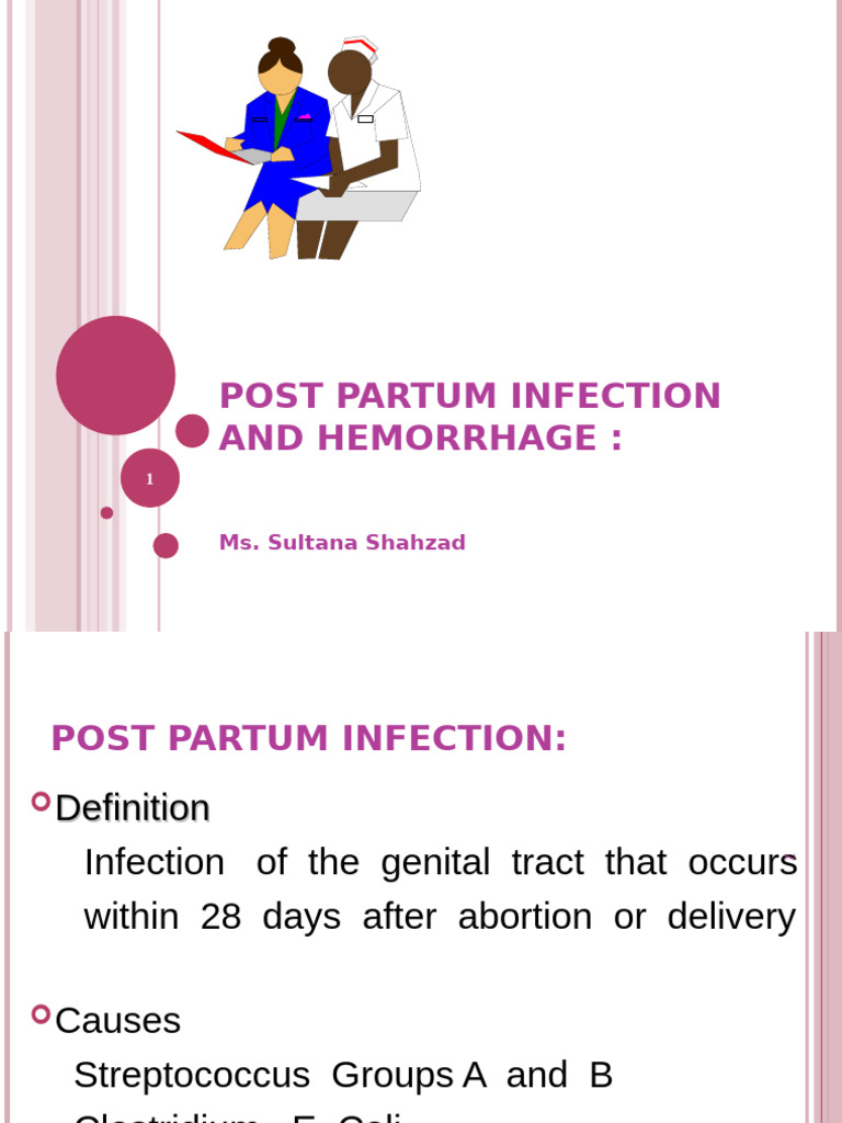 Post Partum Hemorrhage and Infection | PDF | Childbirth | Postpartum Period