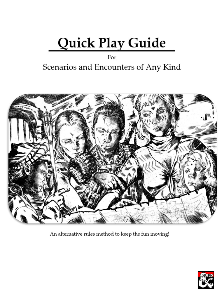 D&D 5E Quick Play Encounter Guide | PDF | Dungeons & Dragons | Role ...