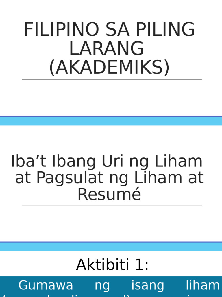 Filipino Sa Piling Larang Mod 9 | PDF