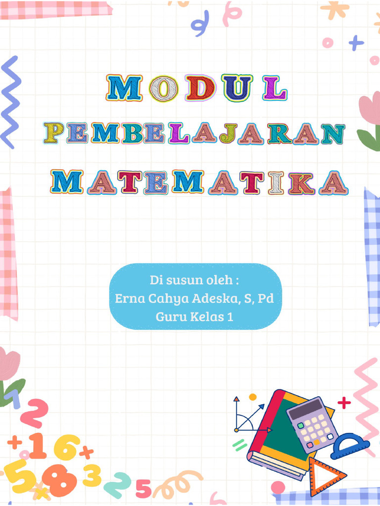 Modul Ajar Matematika Kelas 1 SD | PDF