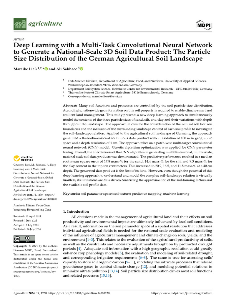 3D Soil Data Product Using Deep Learning | PDF | Soil | Glacier
