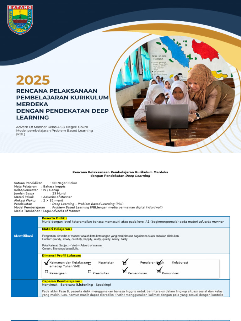 Contoh RPP SD | PDF