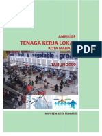 Analisis Tenaga Kerja Lokal Manado 2009