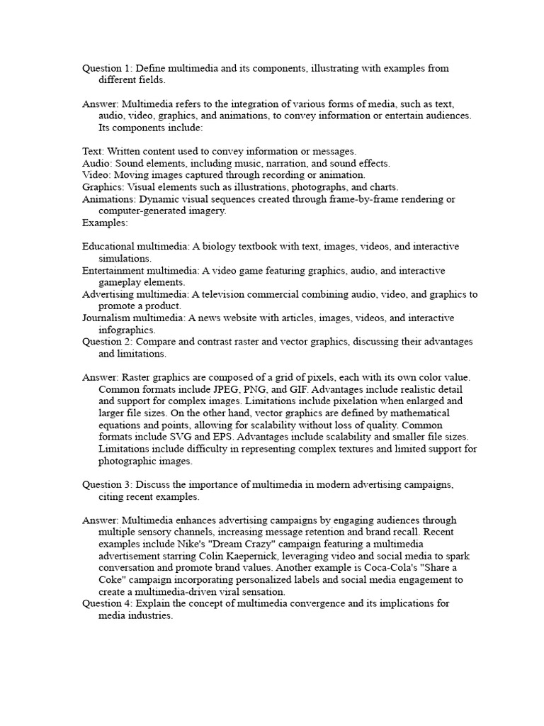 Understanding Multimedia and Its Impact | PDF | Multimedia | Virtual ...