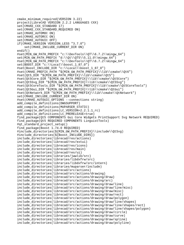 LibreCAD CMake Build Instructions | PDF | System Software | Unix Software