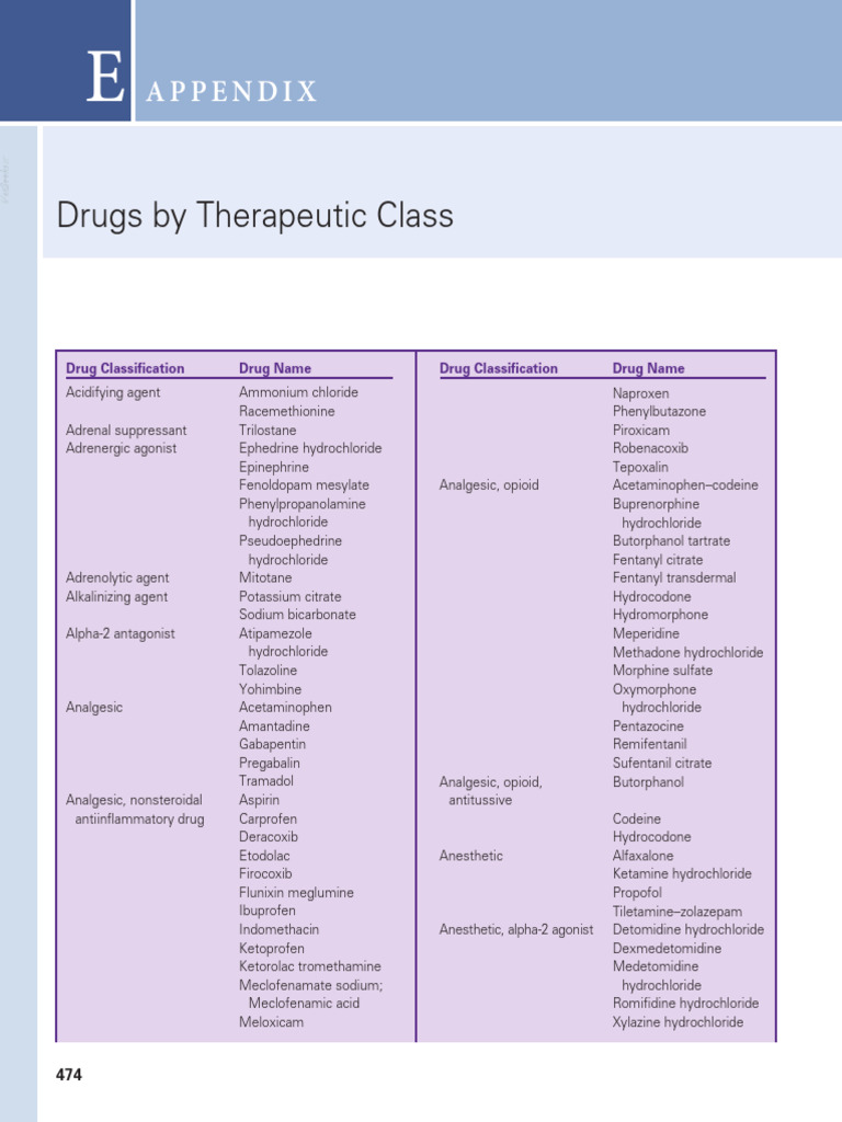 Comprehensive Drug Classification Guide | PDF | Analgesic | Medical ...