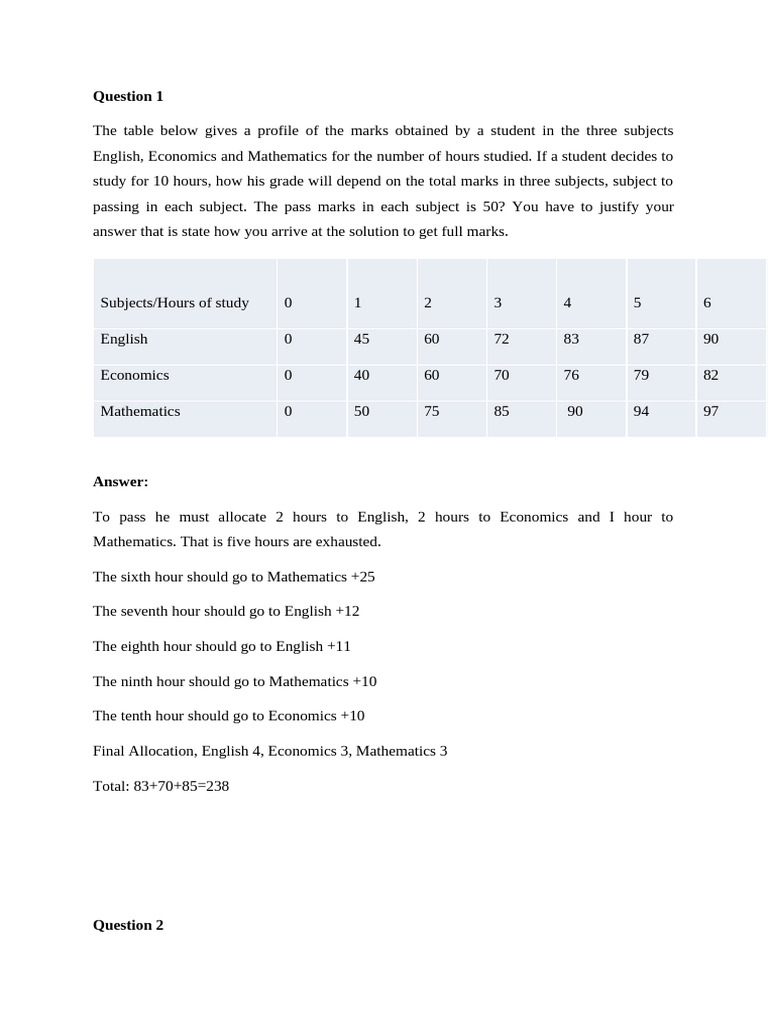 Assignment 1 Answers | PDF | Comparative Advantage | Interest