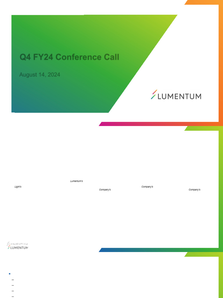 Q4 FY24 Financial Results Overview | PDF | Market (Economics) | Working ...