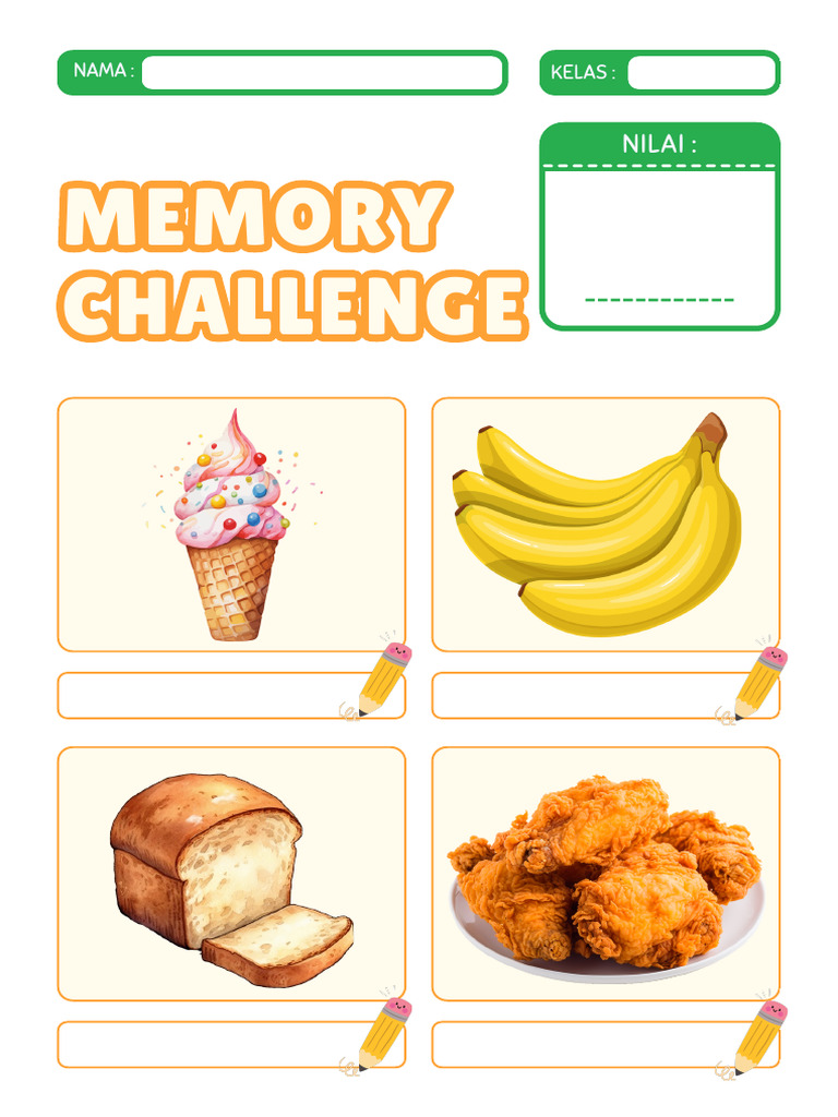 Memory Challenge Kelas 3 | PDF