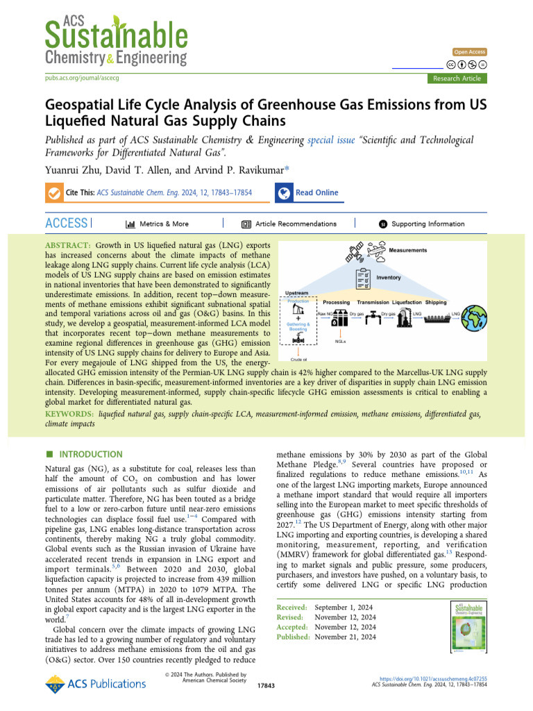 Geospatial Analysis of LNG Emissions | PDF | Natural Gas | Liquefied ...