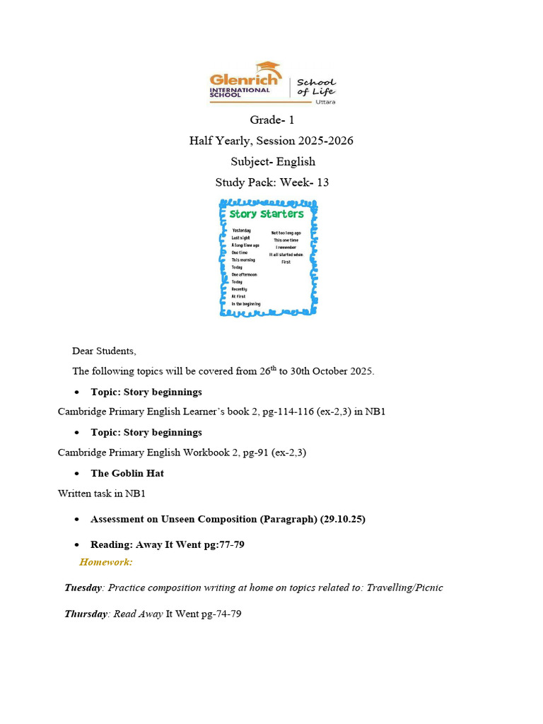 G1 Study Pack Mid Term - Week 13 | PDF