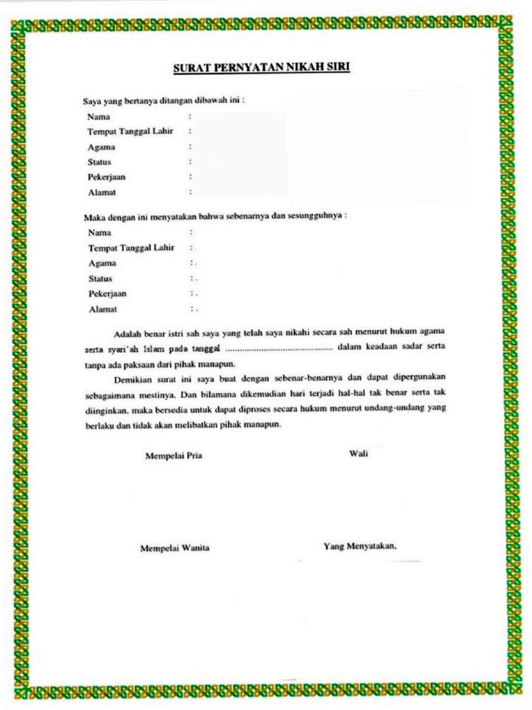 Surat Penting 1 | PDF