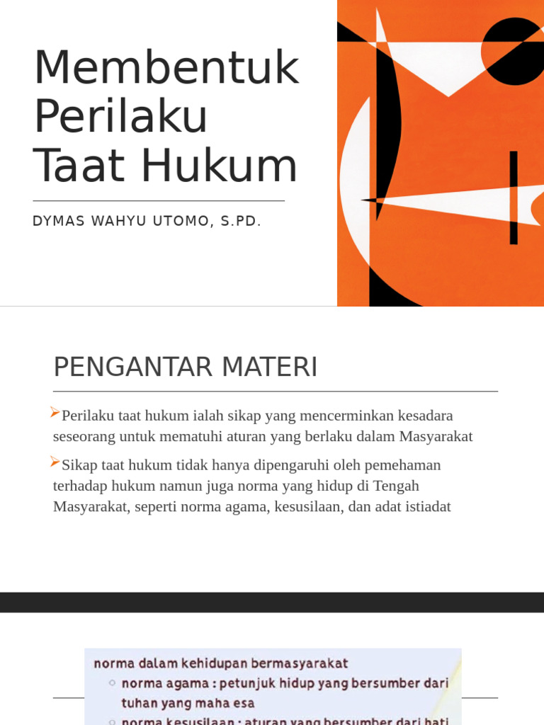 Perilaku Taat Hukum dalam Masyarakat | PDF