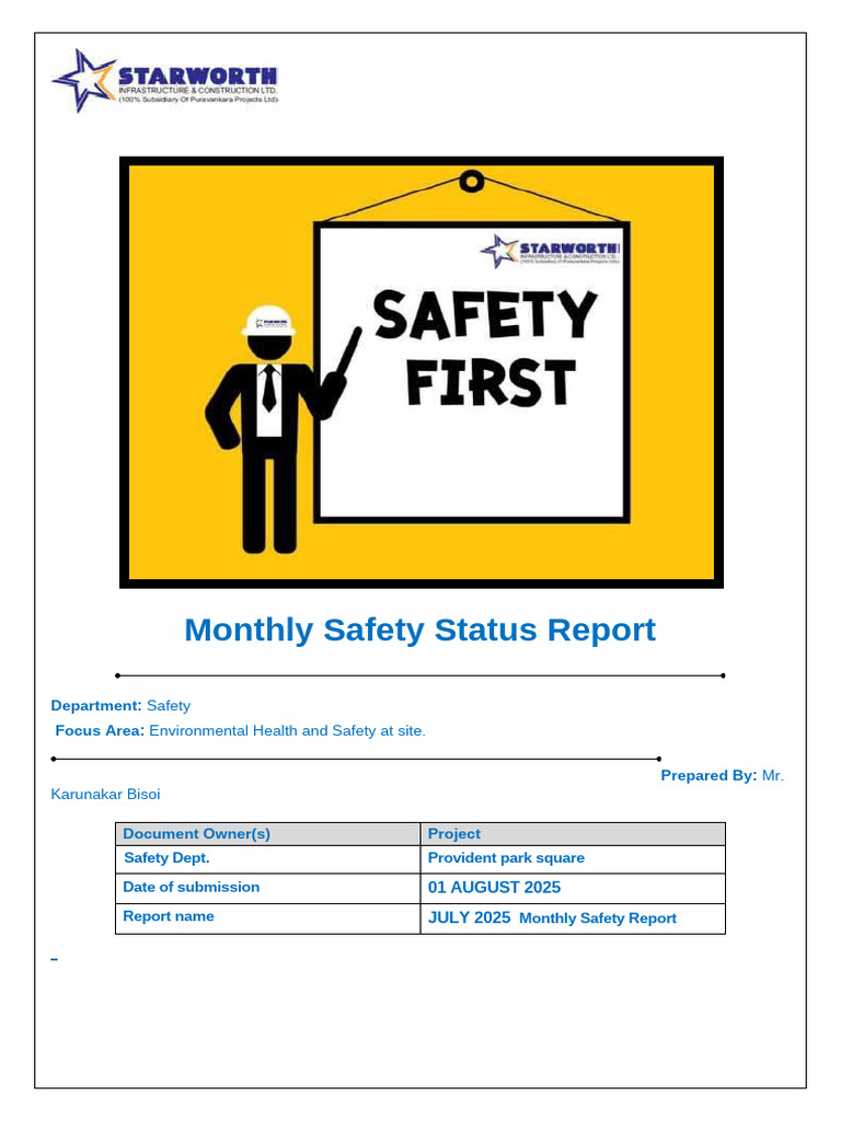 July 2025 Safety Status Report | PDF