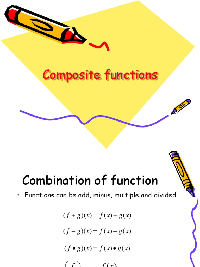 Composite Functions PDF Domain Of A Function Teaching Mathematics