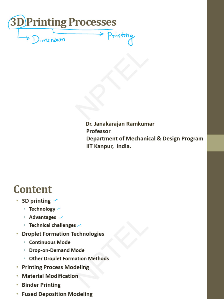 Overview of 3D Printing Technologies | PDF | 3 D Printing | Drop (Liquid)