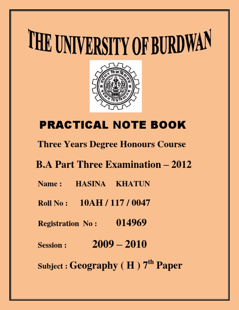 Practical Note Book | PDF