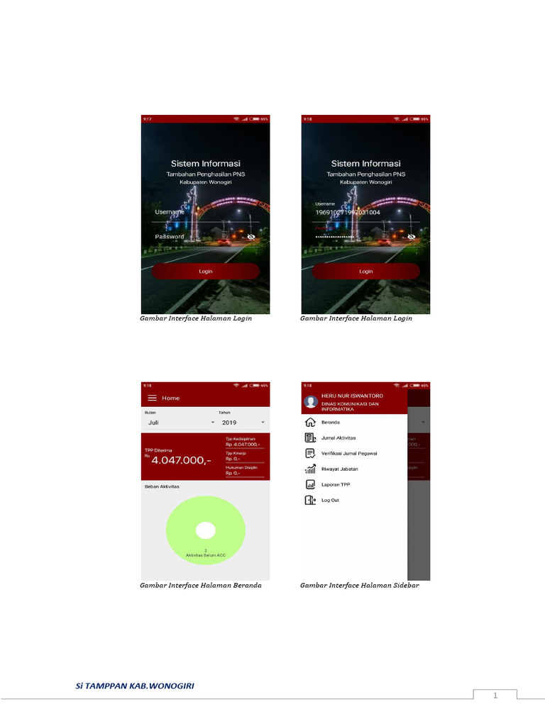 Panduan Login dan Fitur Aplikasi TPP | PDF