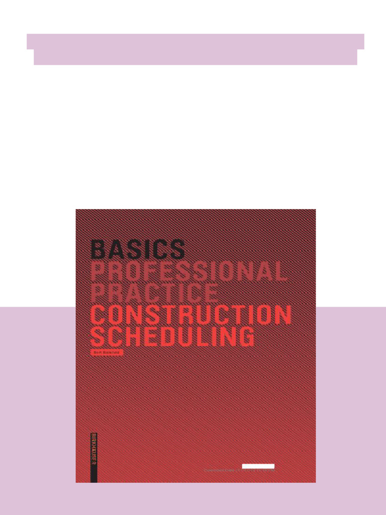 BASICS Professional Practice Construction Scheduling 1st Edition ...