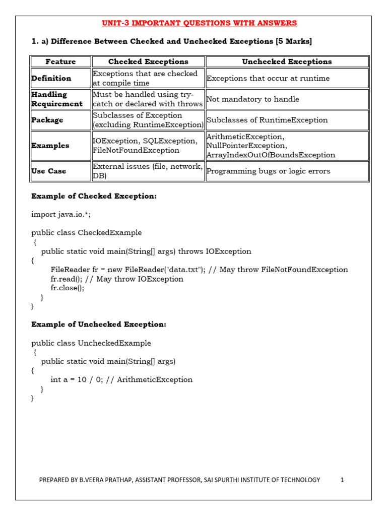Java Exception Handling and Multithreading Guide | PDF | Thread ...