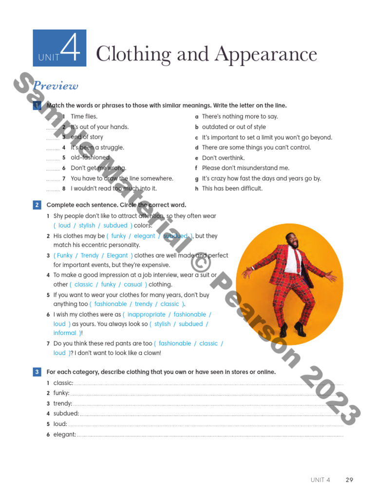 Clothing and Appearance Vocabulary Guide | PDF | Aesthetics | Fashion