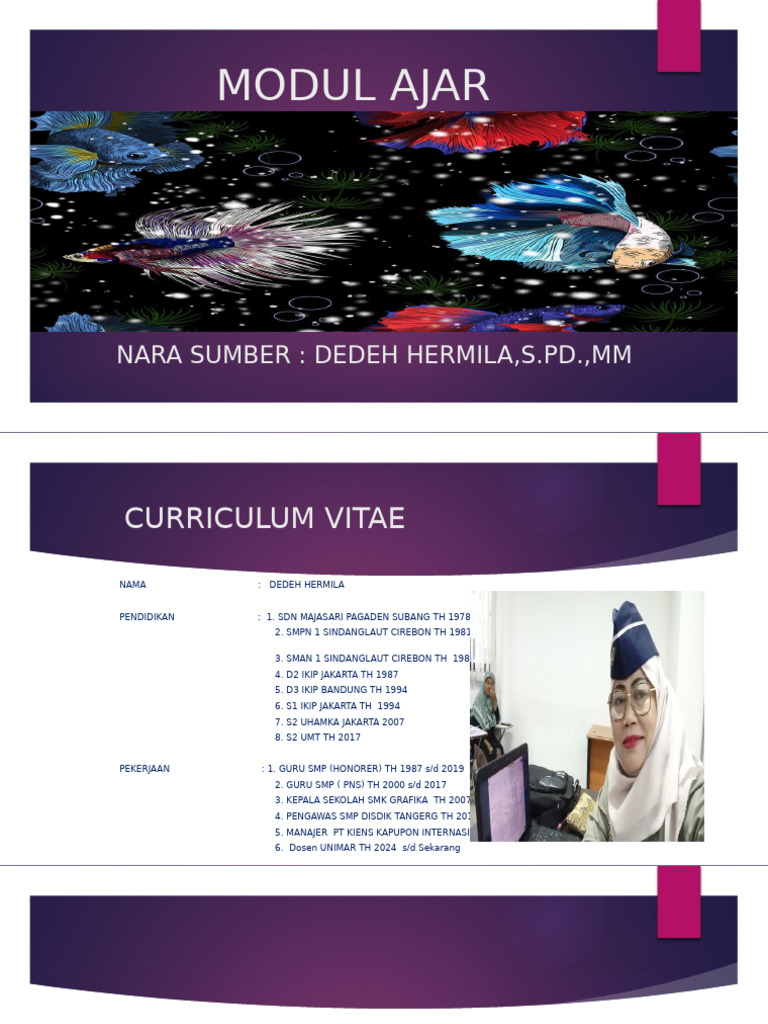 Komponen Modul Ajar Deep Learning | PDF