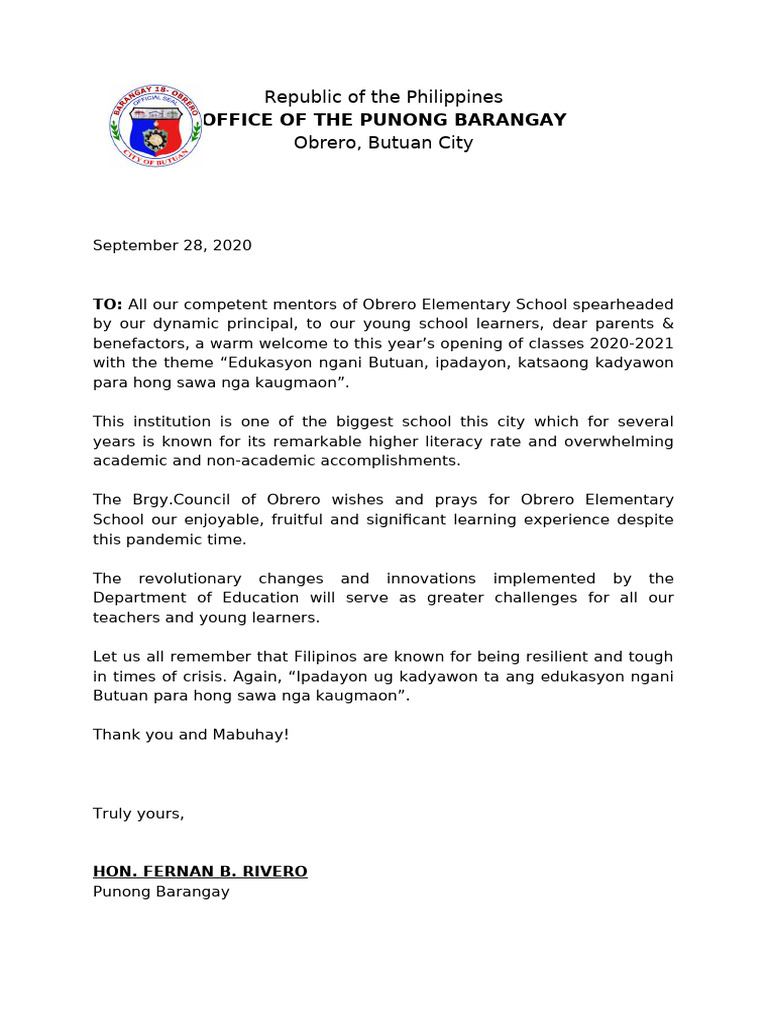 Education Letter | PDF