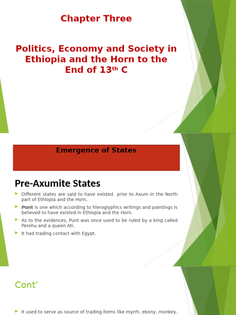 Pre-Axumite States in Ethiopia's History | PDF