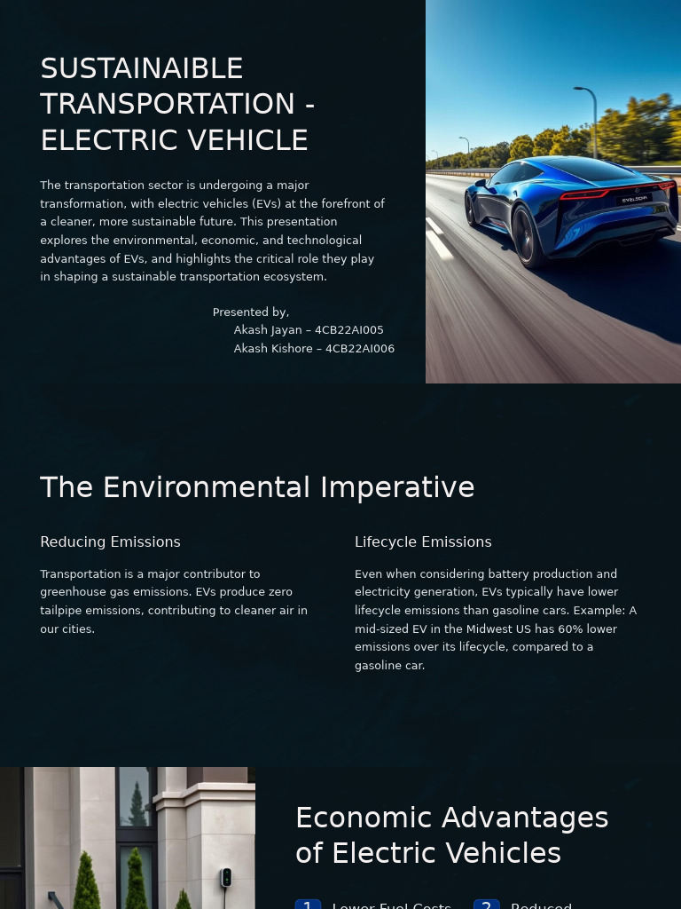 Electric Vehicles: Driving Sustainable Transport | PDF | Electric ...