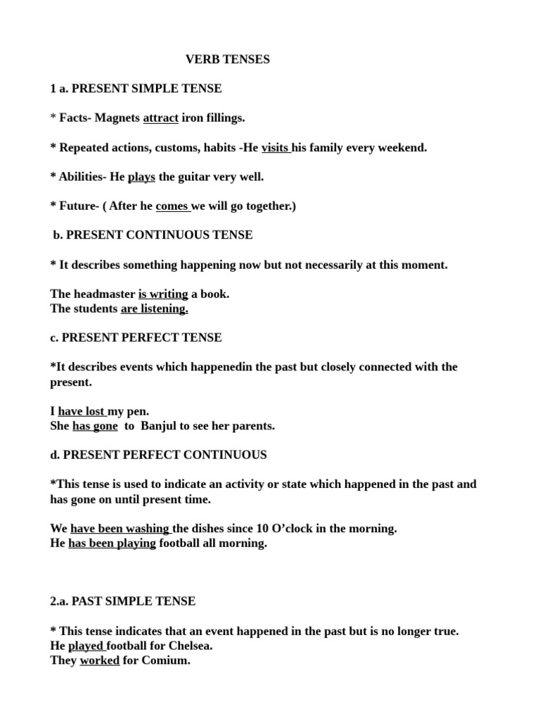 Understanding English Verb Tenses | PDF | Grammatical Tense | Linguistics