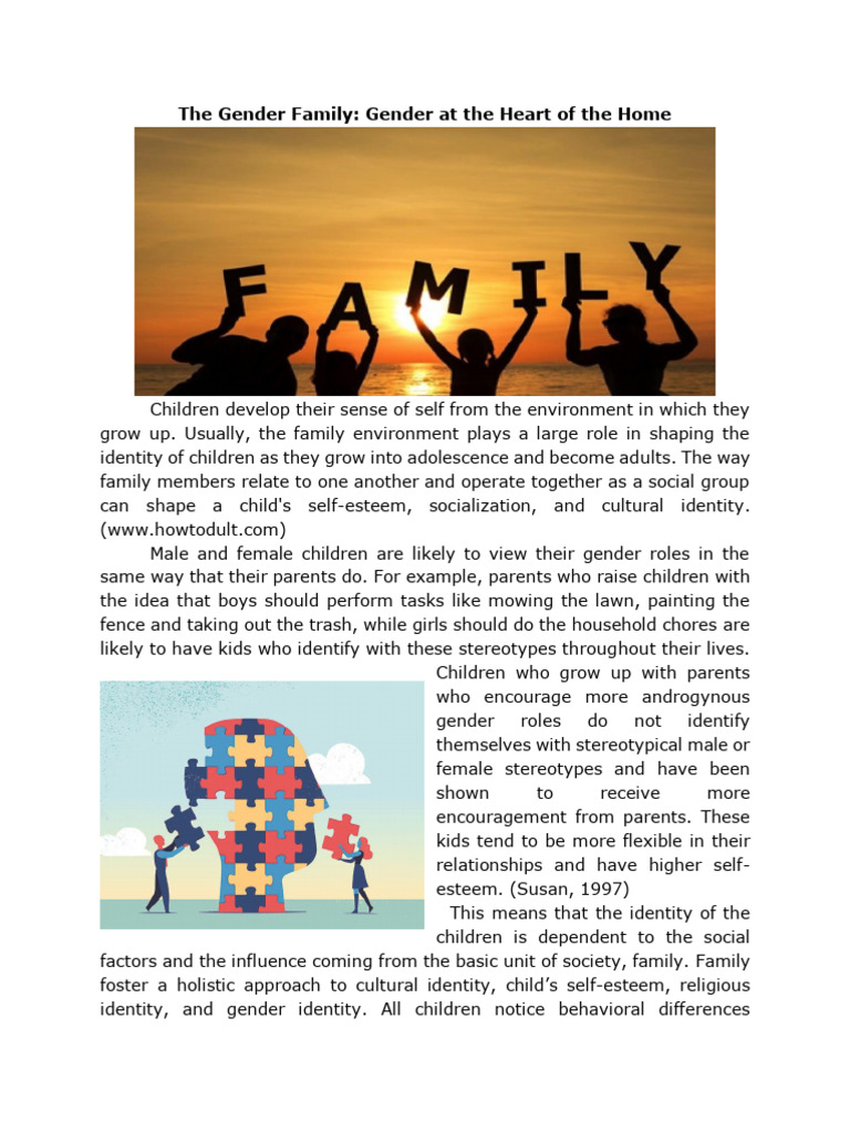 Gender Roles in Family Dynamics | PDF | Homosexuality | Gender Role