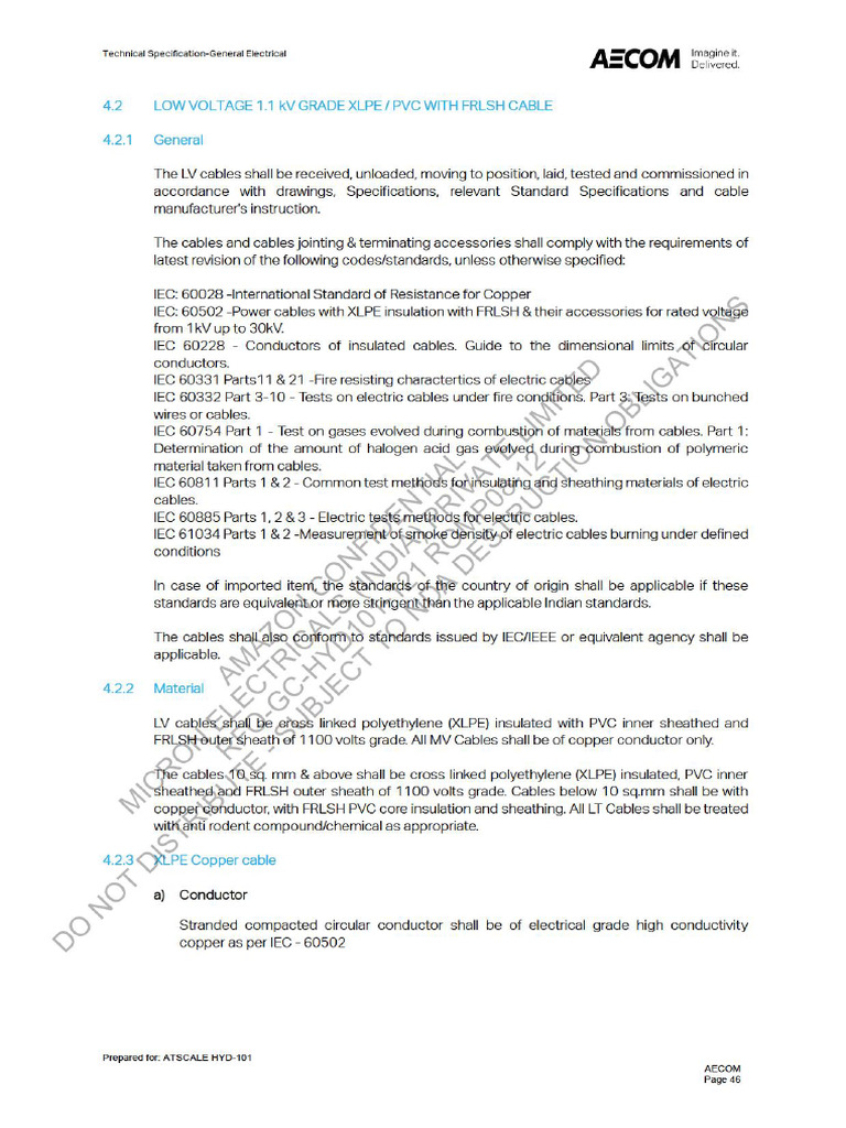 Cable Spec. | PDF