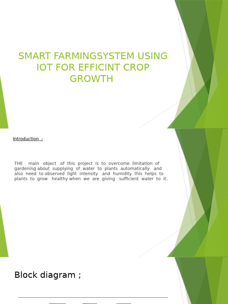 Smart Farmingsystem Using Iot For Efficint Crop Growth. - 3 | PDF