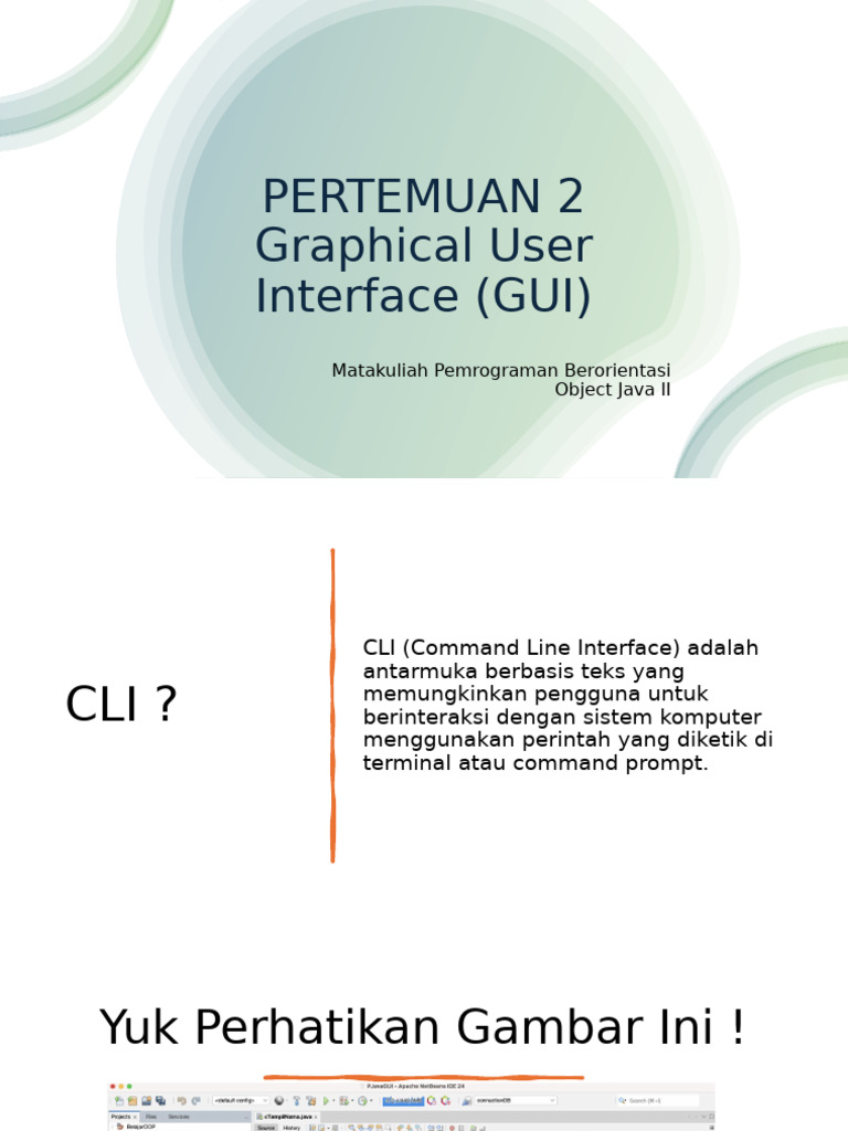 Pertemuan 2 - Graphical User Interface Copy | PDF