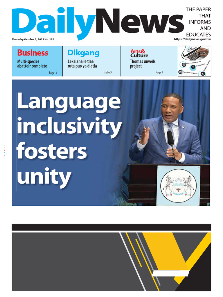 Botswana Launches Indigenous Language News | PDF | Botswana | Pan ...