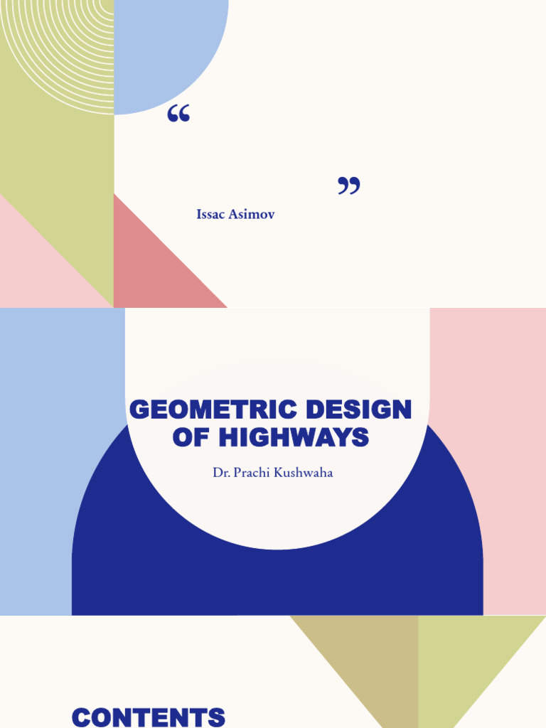 Geometric Design Principles for Highways | PDF | Friction | Road