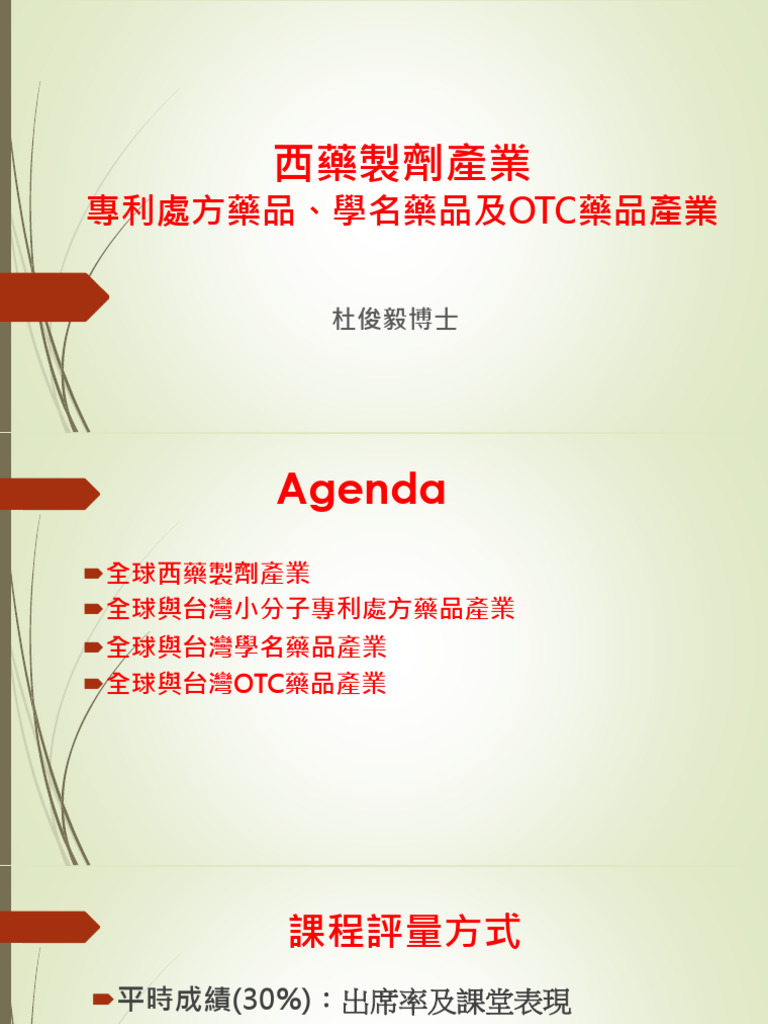 處方藥品、學名藥品及OTC藥品| PDF