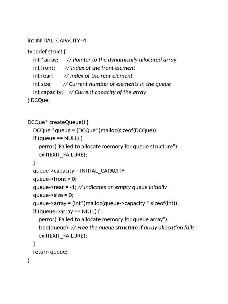 CircularQ Using Dynamic Arrays | PDF