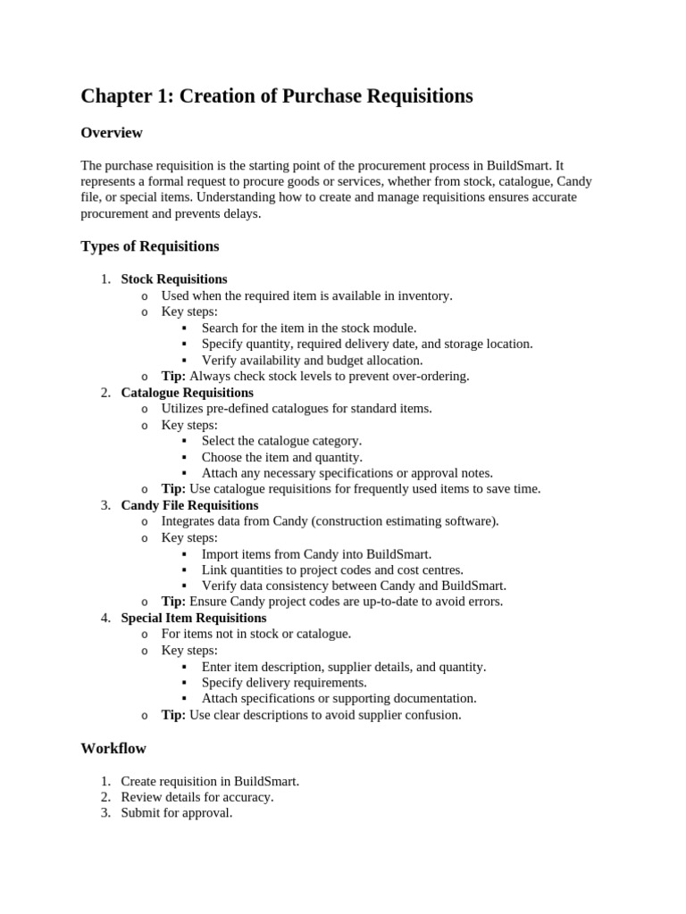 How to Create Purchase Requisitions | PDF
