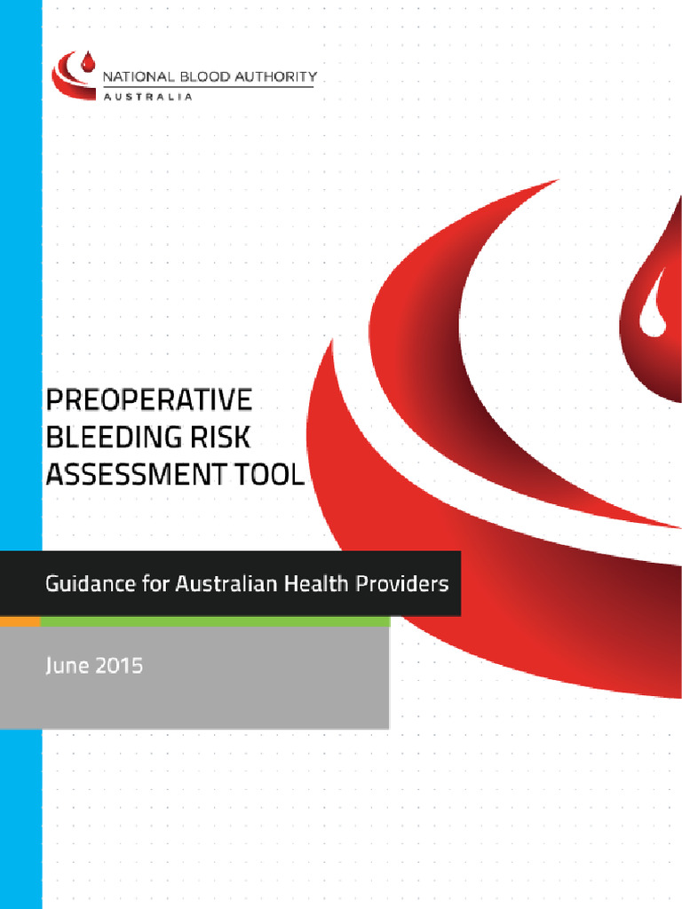 Preoperative Bleeding Risk Guide | PDF | Bleeding | Coagulation