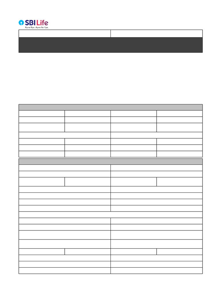 SBI Life Insurance Membership Form Guide | PDF | Insurance | Life Insurance