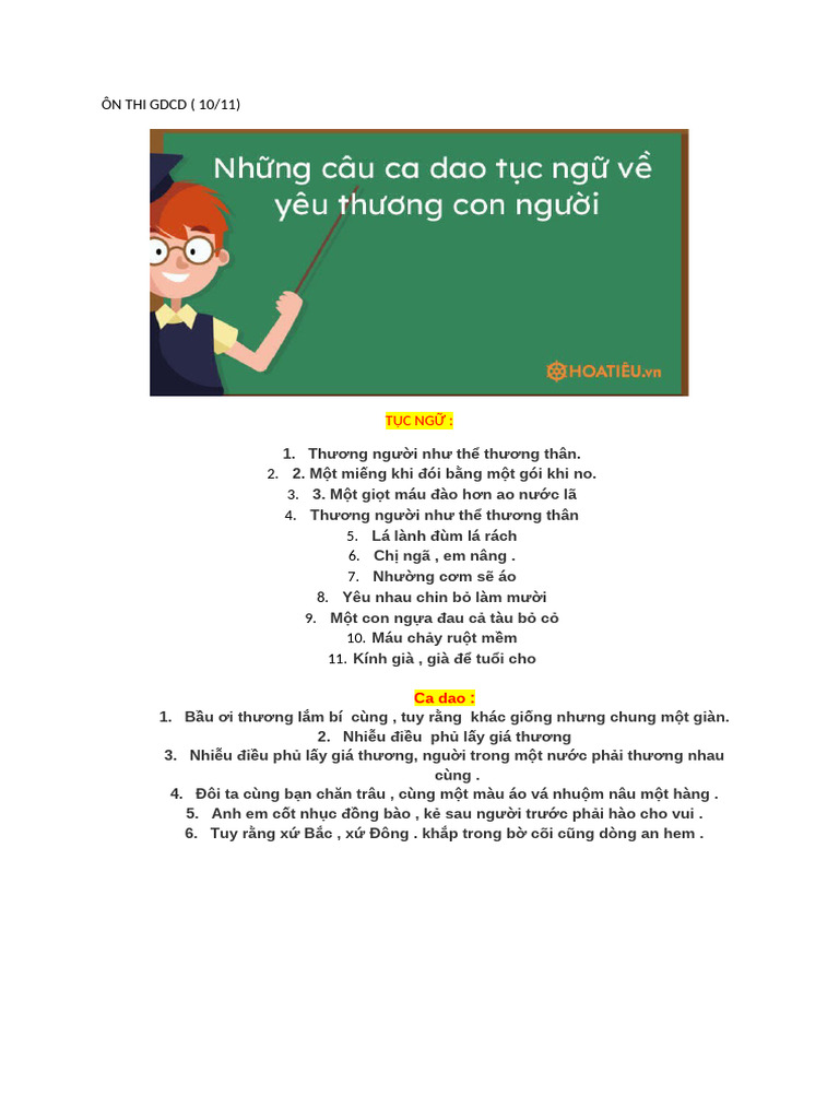 Ôn Thi GDCD 2 | PDF