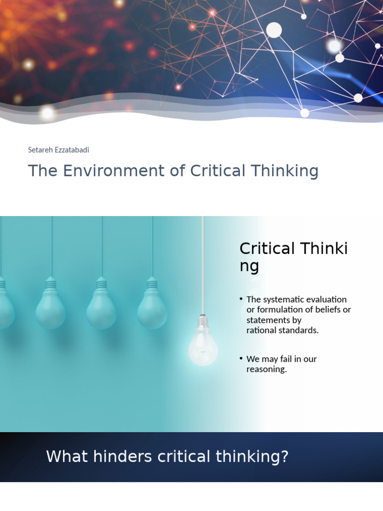 Barriers to Effective Critical Thinking | PDF | Bias | Stereotypes