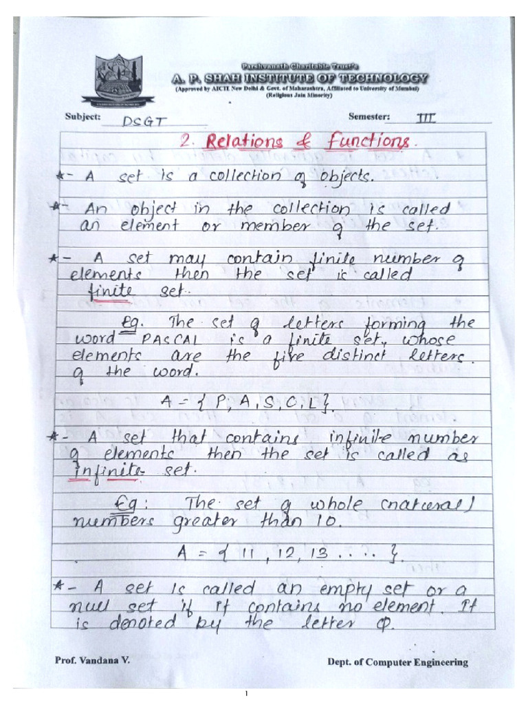 Module 2 - Relations and Functions | PDF